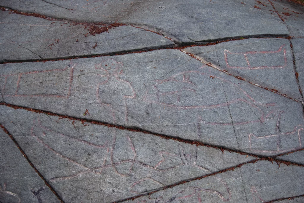 Photograph of petroglyphs at Evenhus.