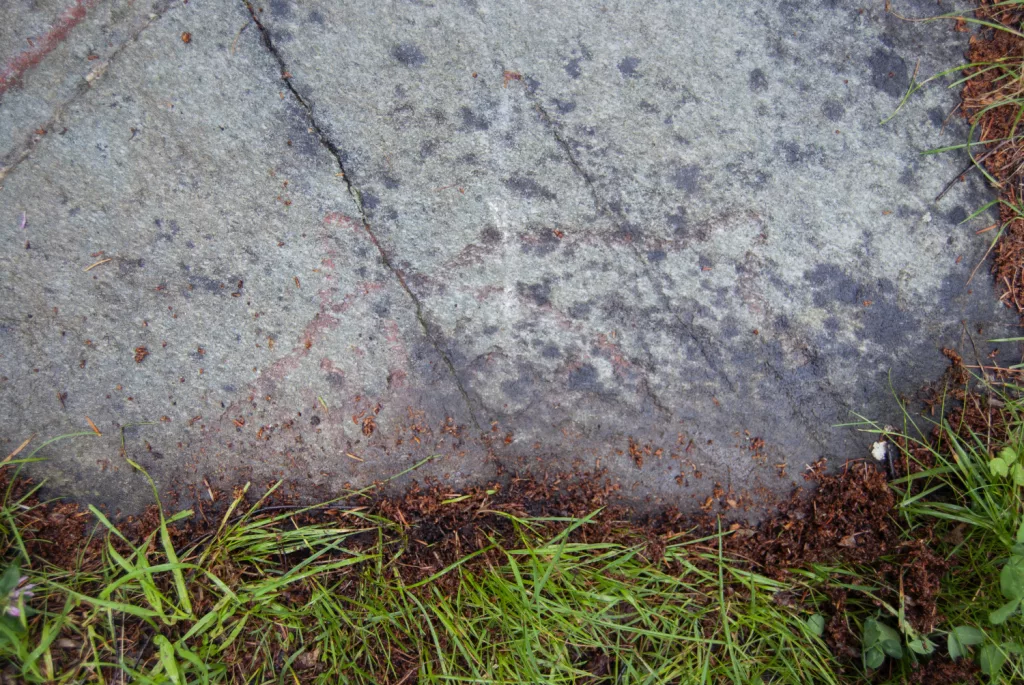 Photograph of petroglyphs at Evenhus.