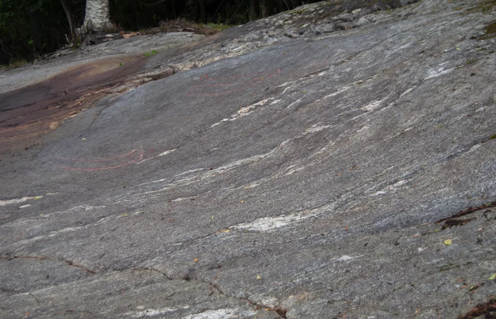 Photograph of the petroglyphs at Bogge.