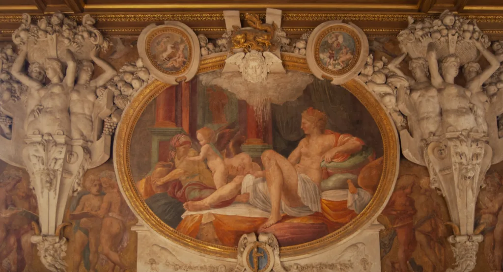 Photograph from the Palace of Fontainebleau - Gallery of Francis I.