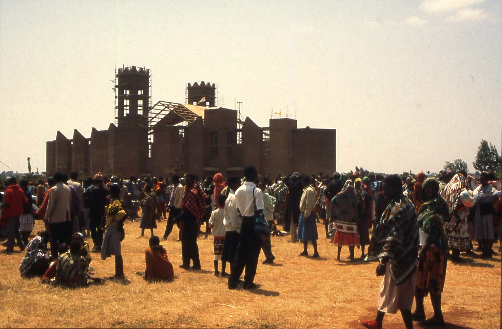 The building of the new cathedral, the 4th largest in Africa