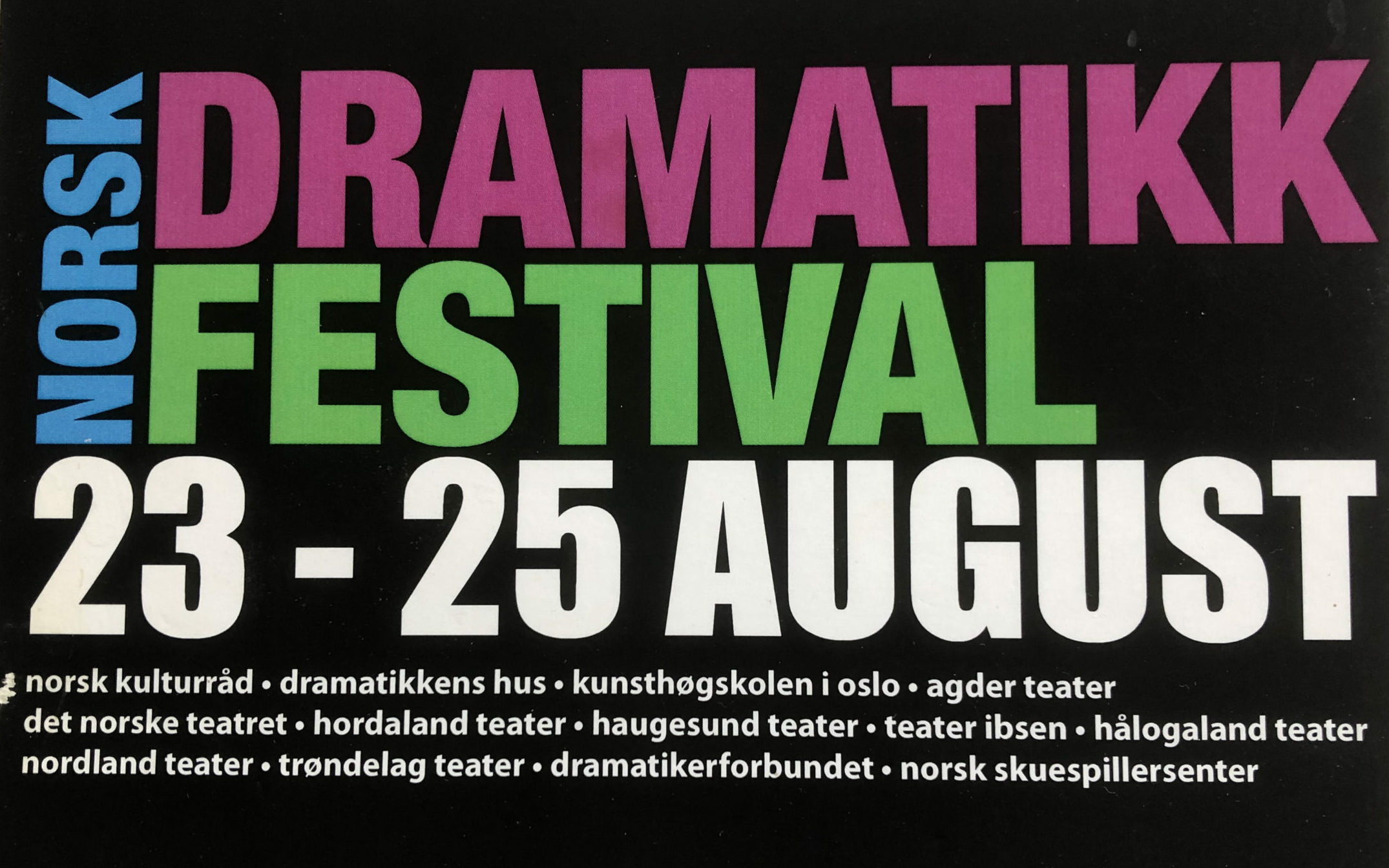 Postkort Dramatikkfestivalen 2013