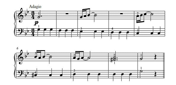 Adagio for Strings in G Minor by Albinoni Level 4 sample