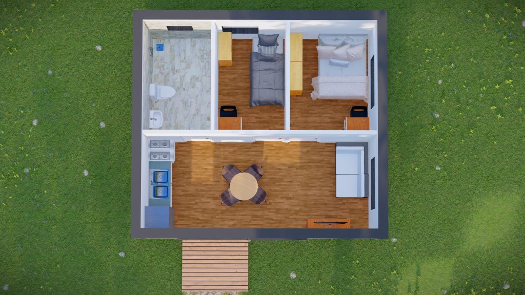 40m2 Top View