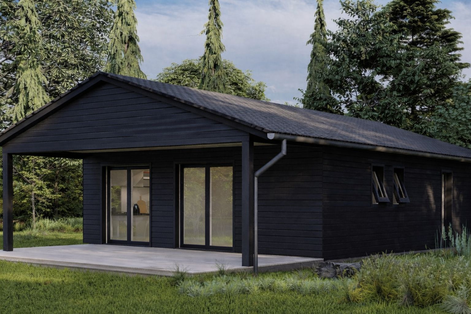 covered terrace summer house