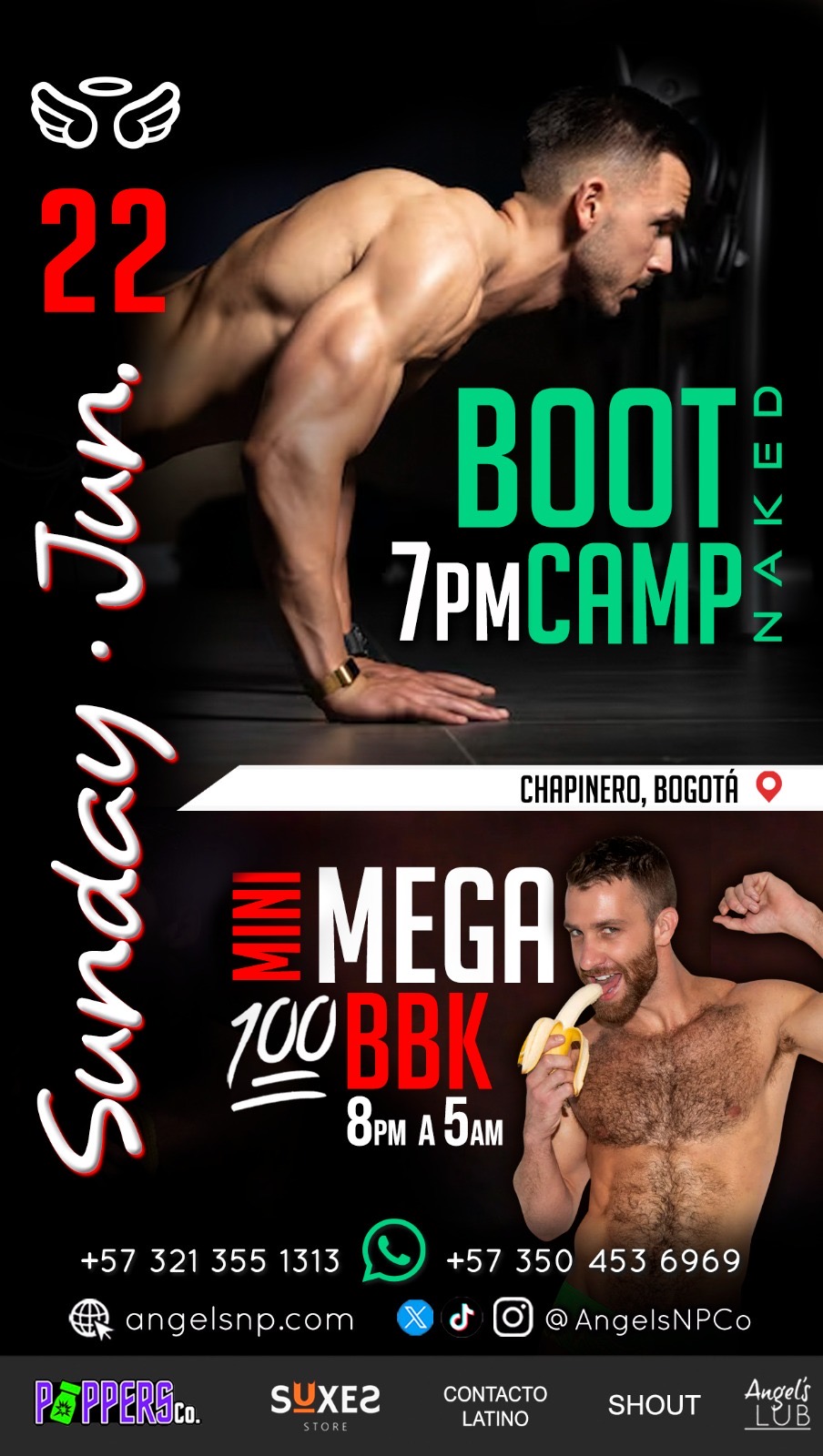 ☆ 22/06 DOMINGO ☆ 😇 NAKED BOOT CAMP 🪖💪🏼⛺Y MINIMEGA 💯🍌🍑🍆💦💦 😇 ☆ 22/06 DOMINGO ☆ 😇 NAKED BOOT CAMP 🪖💪🏼⛺Y MINIMEGA 💯🍌🍑🍆💦💦 😇