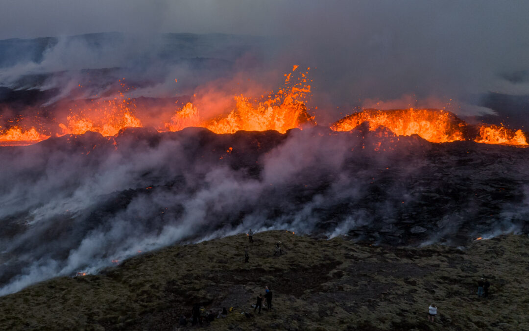 Vulkanudbrud – var med første dag 🌋