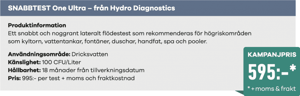 Snabbtest Legionella