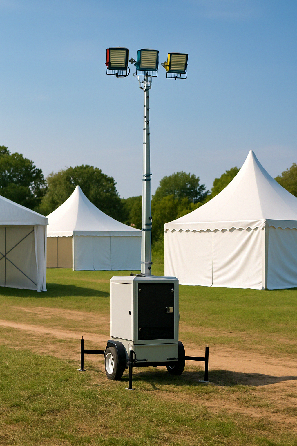 Lystråle-trailer – mobil belysningsløsning til events og festivaler