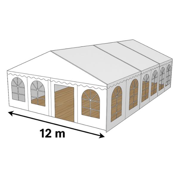 Partytelt 12x18 meter til 200 personer festtelt udlejning Fyn
