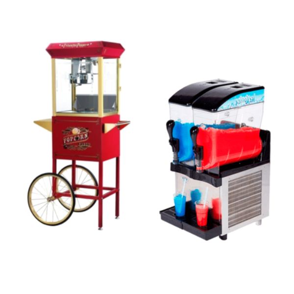 Slushice maskine og popcorn maskine pakke udlejning Fyn