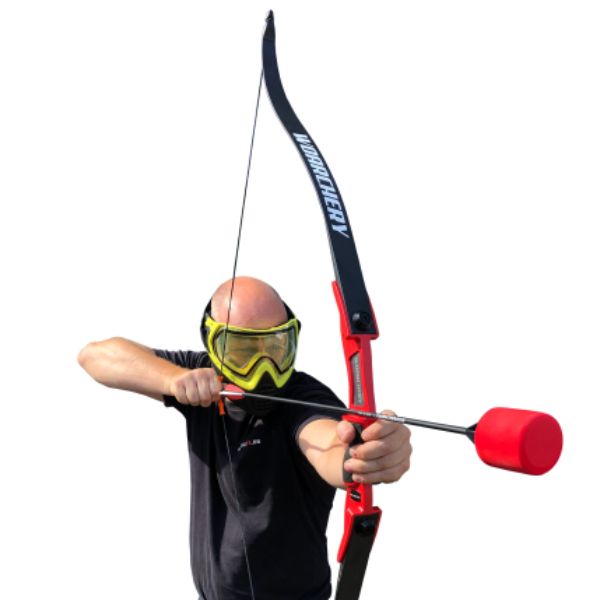 Combat bow til udlejning – bue og pil til teambuilding, firmaarrangement og events fra Anthonys Festudlejning på Fyn, Odense, Middelfart og Fredericia