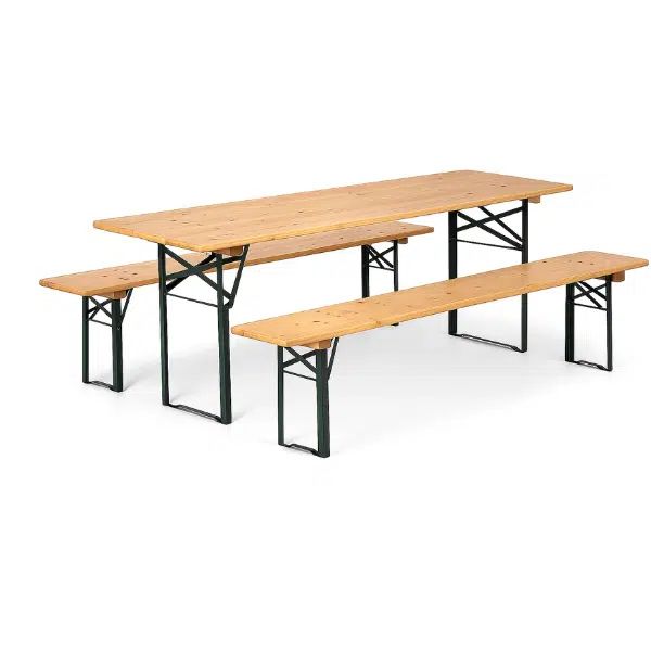 Borde bænkesæt til udlejning – klassisk bord og bænkesæt til fest, festival og events fra Anthonys Festudlejning på Fyn, Odense, Middelfart og Fredericia