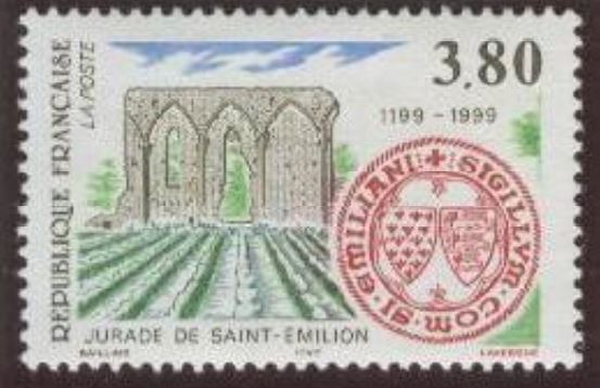 De Jurade de Saint-Émilion 1199-1999, en het gebruikte zegel