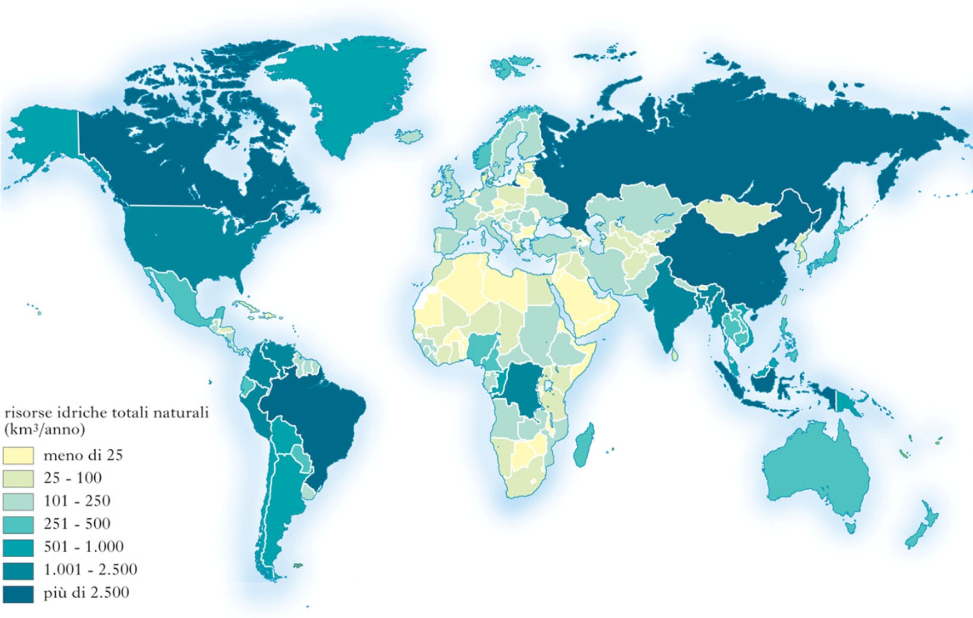 Mappa Mondiale delle Risorse Idriche e