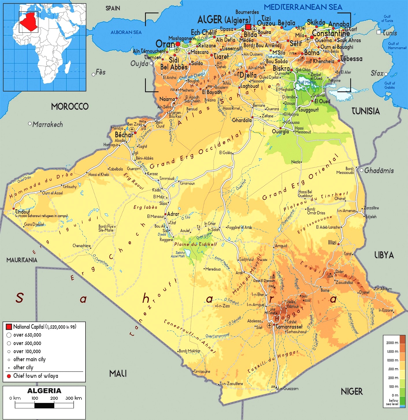 Mappa Geografica Dell Algeria Territorio Paesaggio Flora Fauna Mappa Geografica Dell Algeria Territorio Paesaggio Flora Fauna