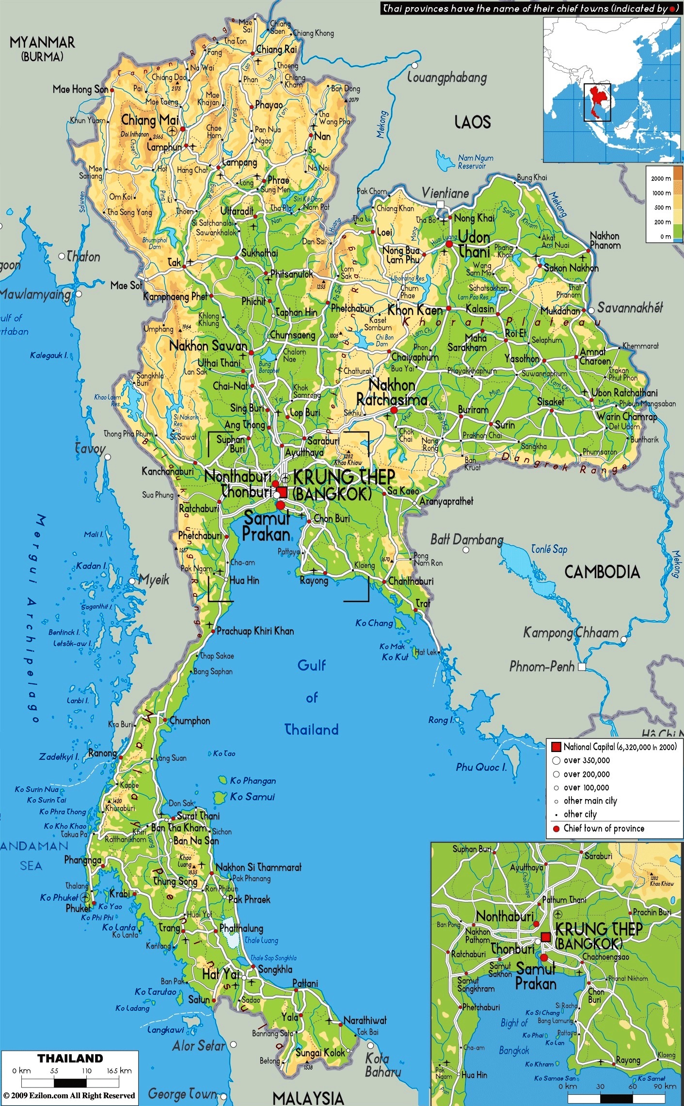 Mappa Geografica della Thailandia geografia, clima, flora, fauna Mappa Geografica della Thailandia geografia, clima, flora, fauna