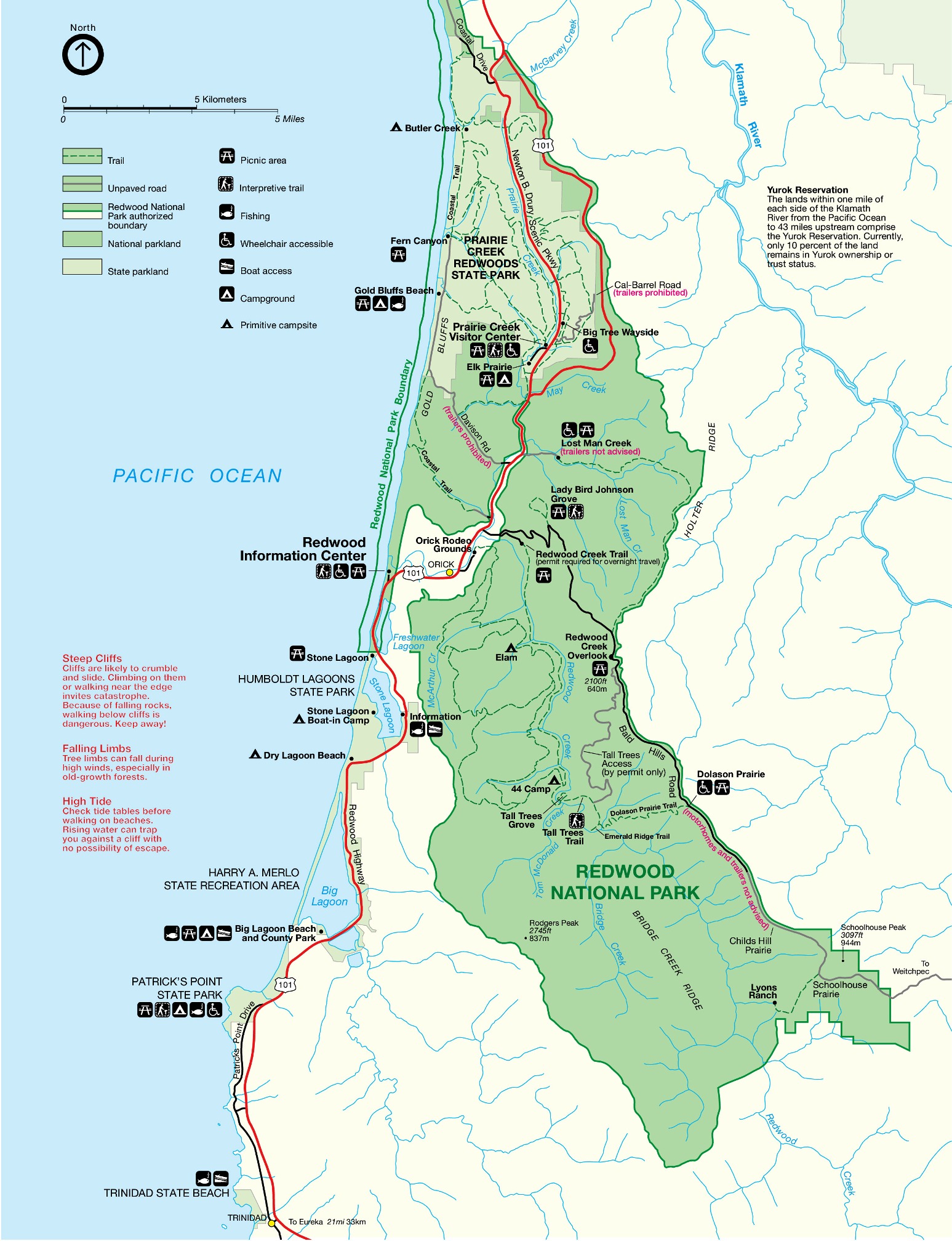 Parque Nacional Redwood: geografía, geología, clima, flora...