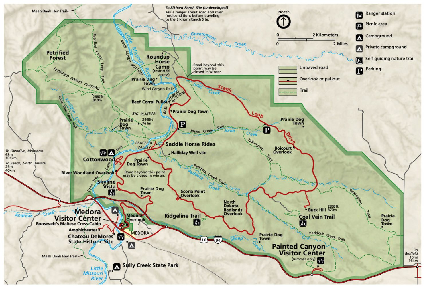 Theodore Roosevelt National Park: geography, climate, flora, fauna