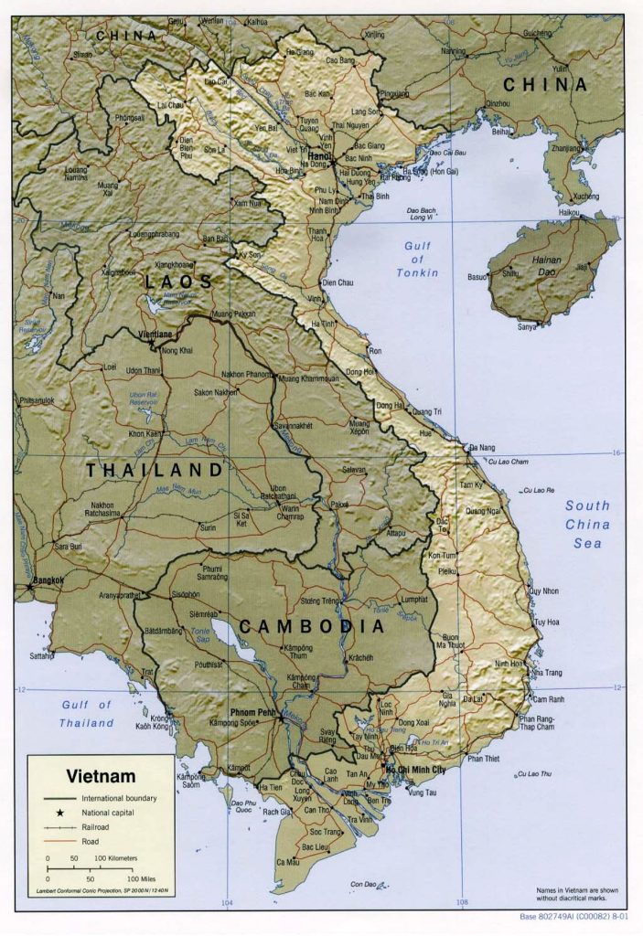 Geographical Map Of Vietnam Geography Climate Flora Fauna Mappa Geografica Del Vietnam 703x1024