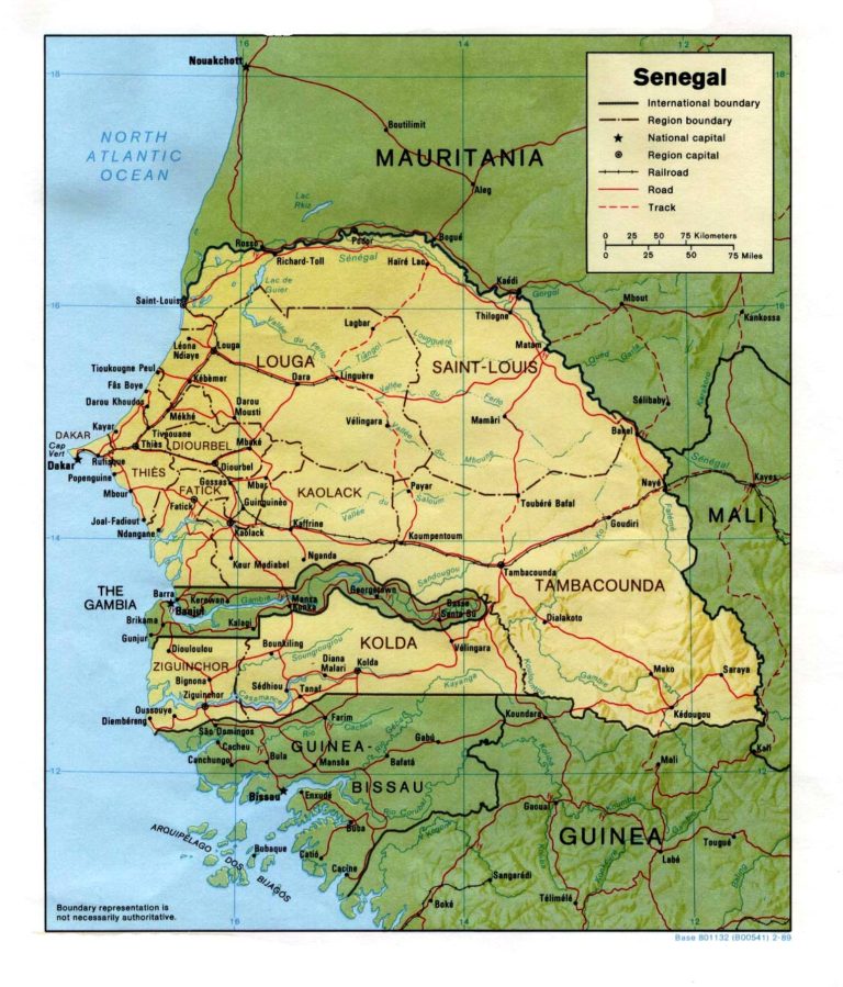 Geographic map of Senegal: geography, climate, flora, fauna 