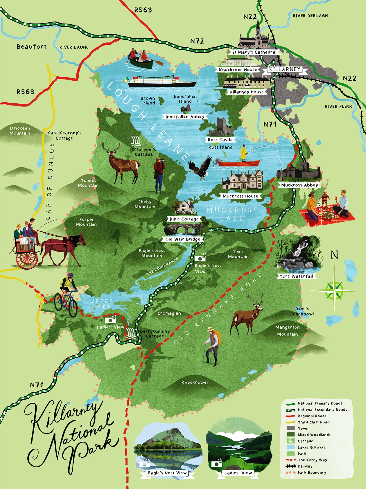 Parque Nacional de Killarney geografía, clima, flora, fauna...