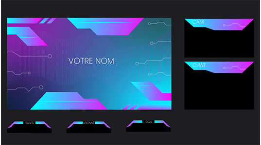 Graphiste twitch création de votre image sur les réseaux sur mesure
