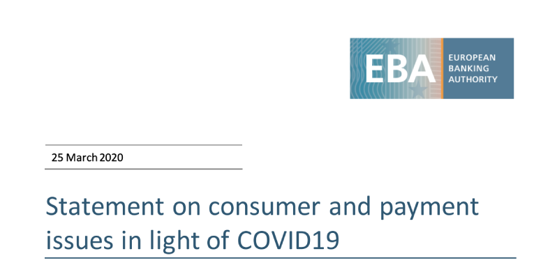 Statement on consumer protection and payments in the COVID19 crisis