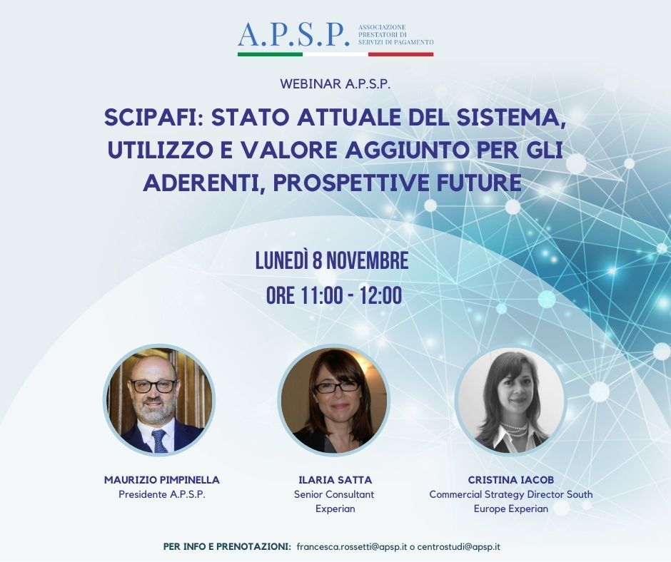Scipafi SCIPAFI: stato attuale del sistema, utilizzo e valore aggiunto per gli ...