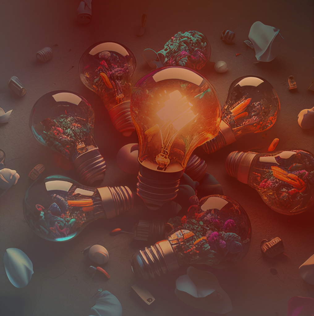 lightbulbs orange ideas