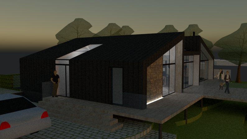 Moderne villa i utraditionel stil - Arkinaut Arkitekt- og byggerådgivning Aps (1)