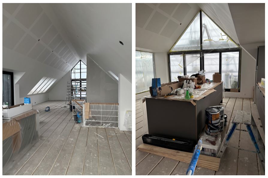 Ny førstesal på parcelhus, sort metaltag, Arkinaut Arkitekter aps 2