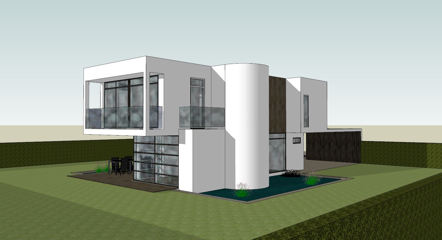 Moderne funkisvilla i to plan - Arkinaut Arkitekt- og byggerådgivning Aps 3