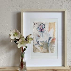 Helleborus 4 original artwork mixed media aquarell by sepdomo | Ria Rubow