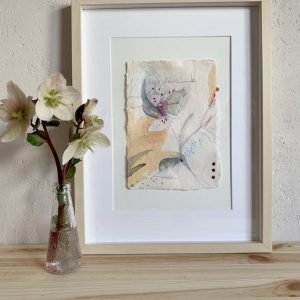 Helleborus 7 original artwork mixed media aquarell by sepdomo | Ria Rubow