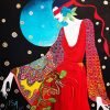 Art Collect Store - Isa Winski - La Femme aux yeux bandes