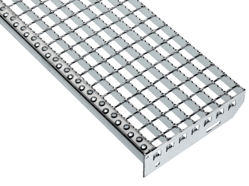 Forde-welded grating treads