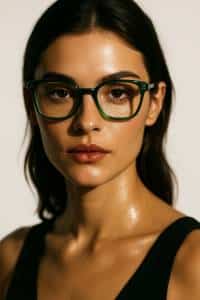 Green Glasses Portrait