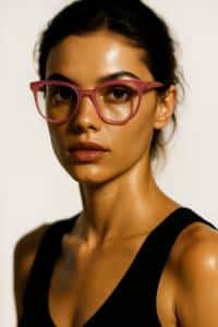 Pink Acetate Glasses