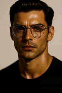 Silver Glasses Portrait