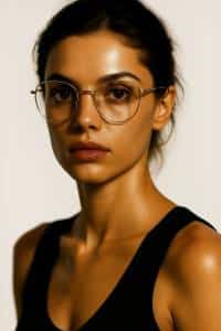 Woman with Gold Glasses