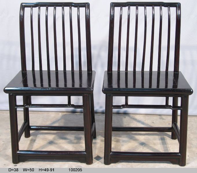 paire de chaises en bois de jumu