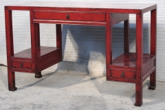 desks red lacquered