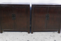 pair of elmwood side chests