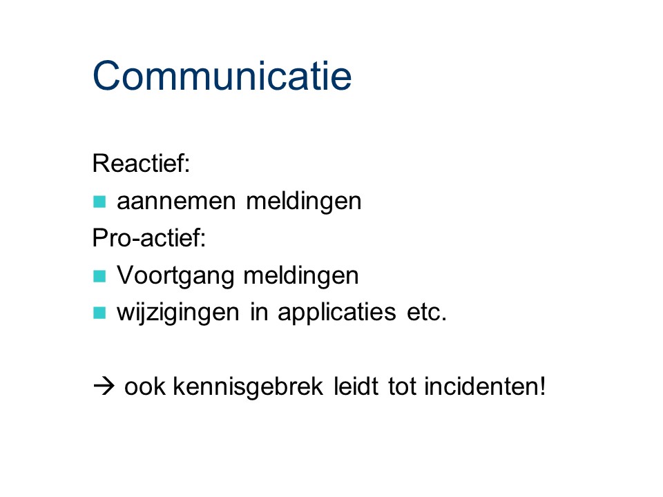 ASL - Gebruiksondersteuning: Communicatie.