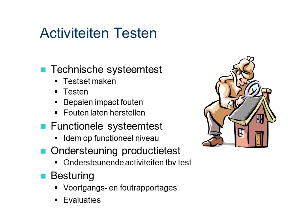 ASL - Testen: Activiteiten