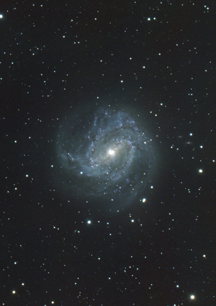 The Southern Pinwheel (M83) compiled from a set of observations from FUT