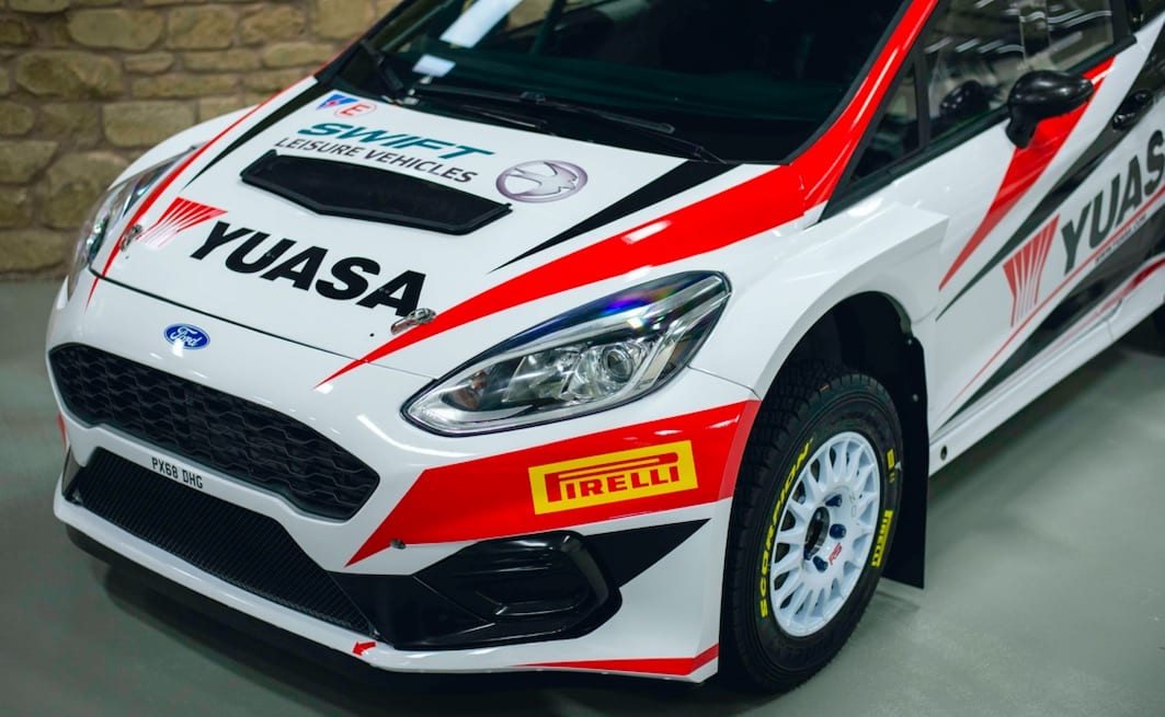 Yuasa power reigning double British Rally Champion Matt Edwards with launch of title sponsorship and new car