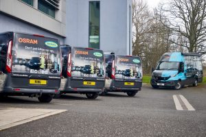 Osram and Ring demo vans