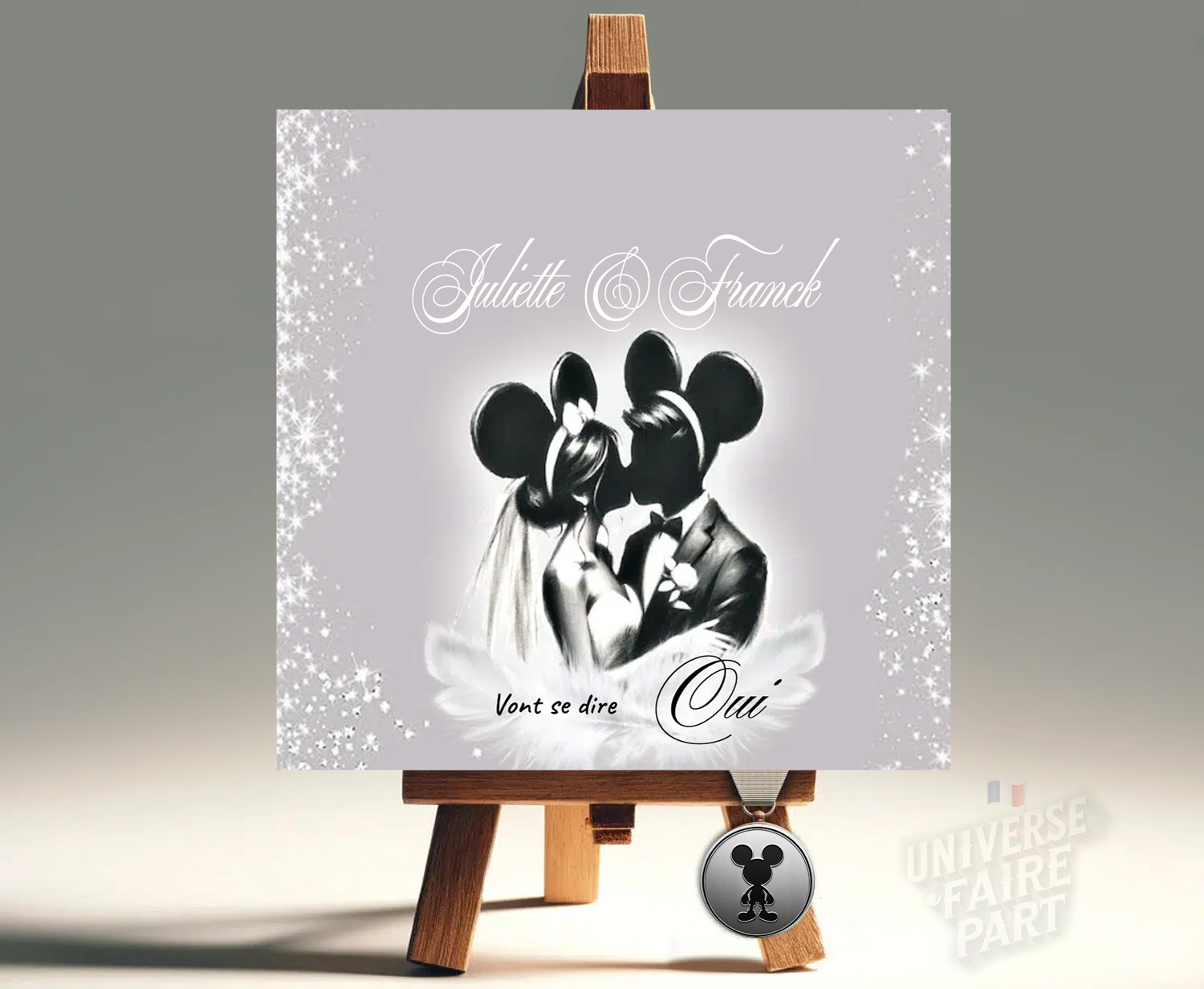 n°356 - Faire-part de mariage Fan de Disney, Mickey & Minnie